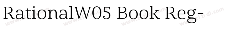 RationalW05 Book Reg字体转换